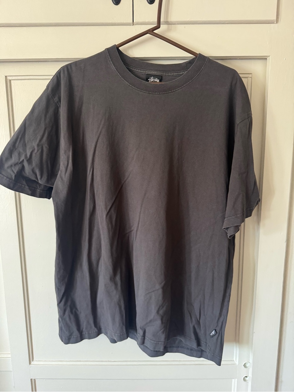 Stussy Charcoal Short Sleeve Crew T-Shirt